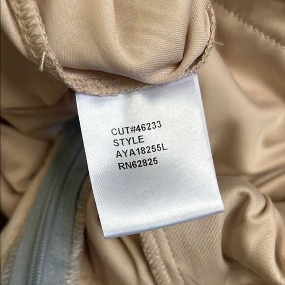 Tadashi Malina Flutter Sleeve Lace Gown In Pewter/ Petal - 6 - Picture 9 of 10